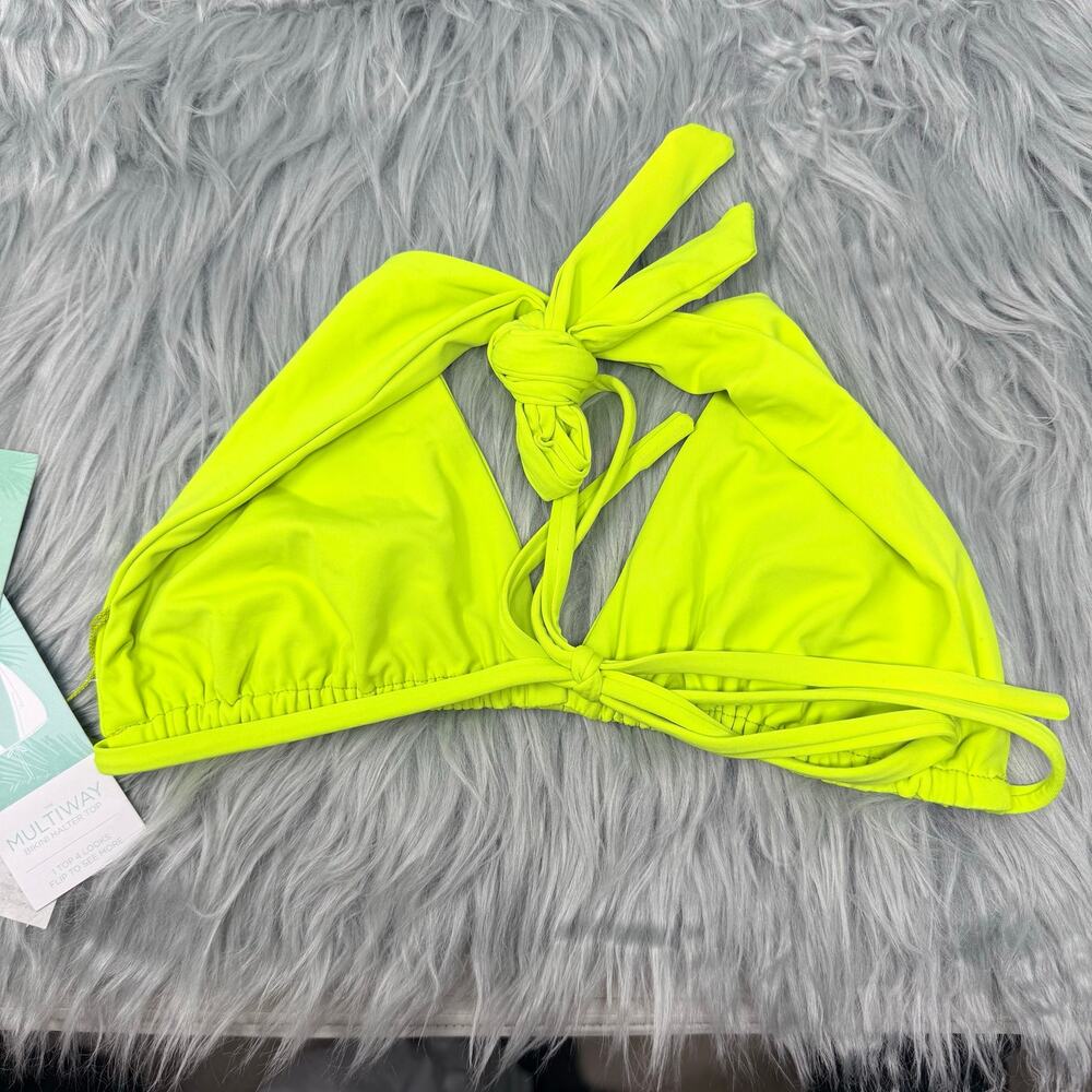 Medium NWT Triangle multi-tie Bikini top
